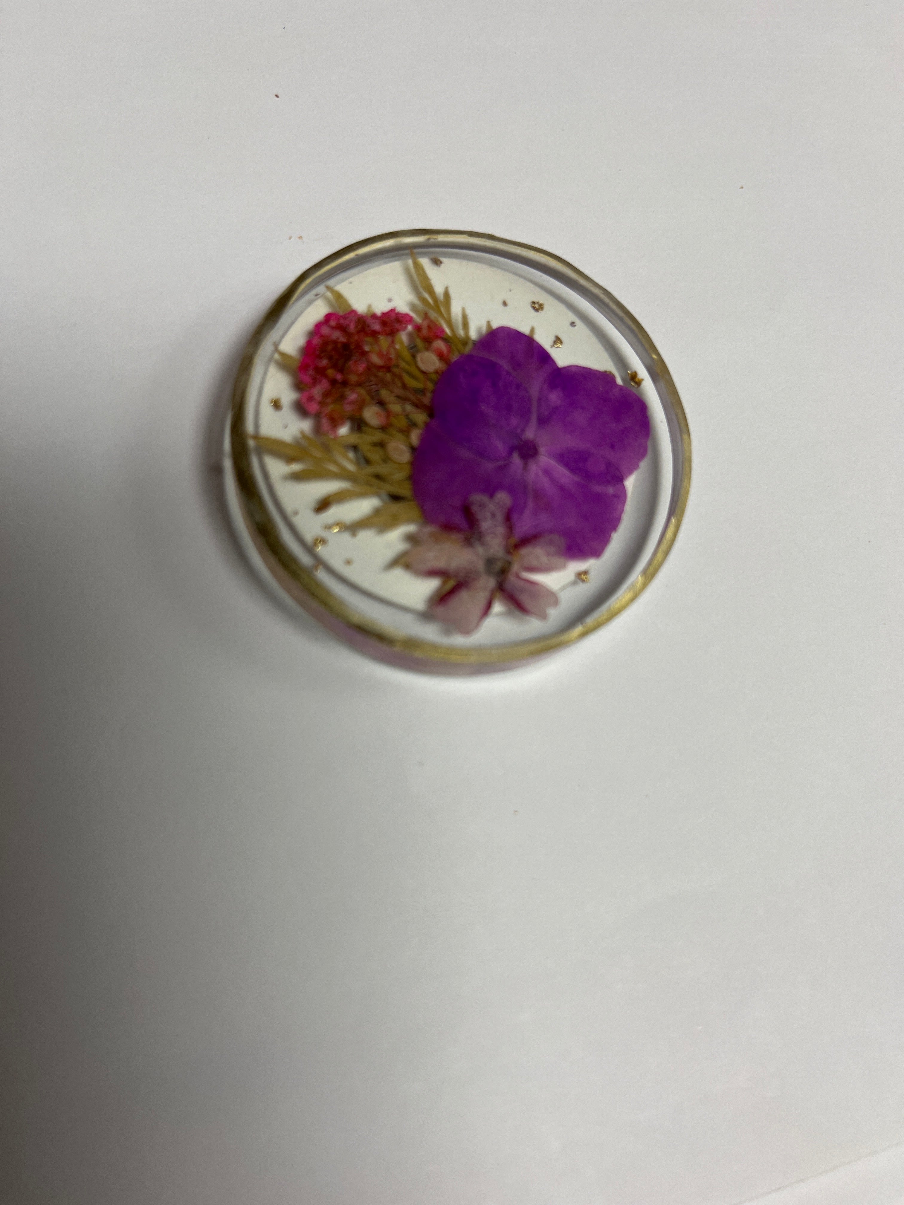 Pressed Flowers Needle Minder
