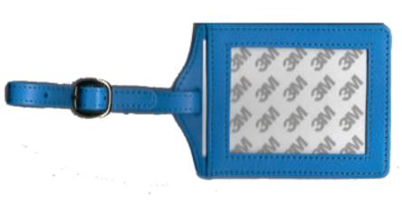 Leather Luggage Tag - Planet Earth