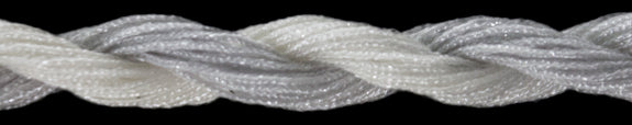 ThreadworX Overdyed Metallic #4 Braid - White