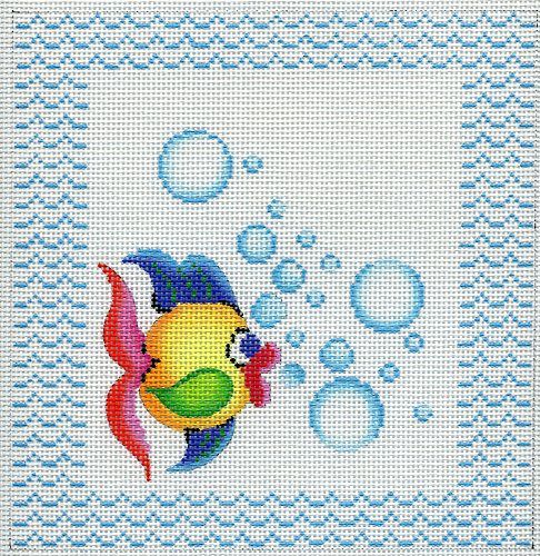 11685 - Tooth Fairy Pocket Pillow - Fish Bubbles