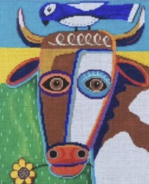 11702 - Cow Chewing a Flower