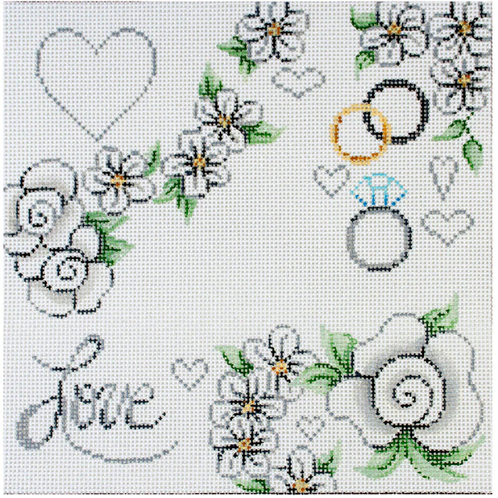 11855 - White Floral Love
