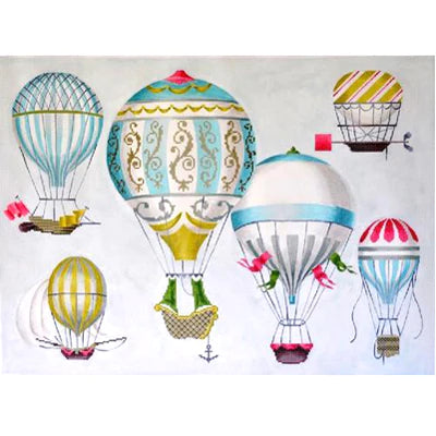 KB 1269 - Hot Air Balloons - Multi-Blue
