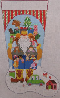 ND1356M - Cowboy Santa Stocking - Girl