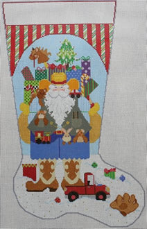 ND1356N - Cowboy Santa Stocking - Boy
