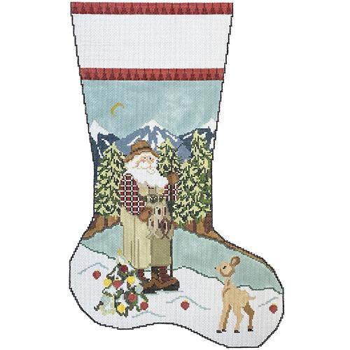 ND1357K - Fishing Santa Stocking