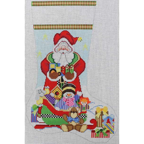 ND1357H - Santa and the Sleigh Stocking