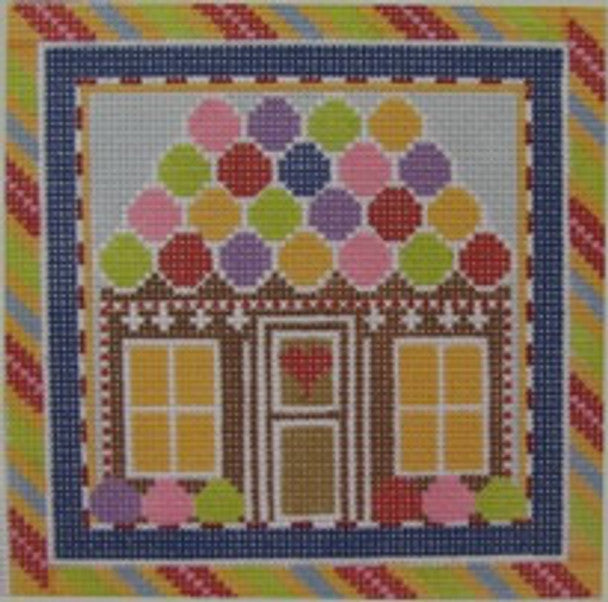 ND1382C - Gingerbread House Square