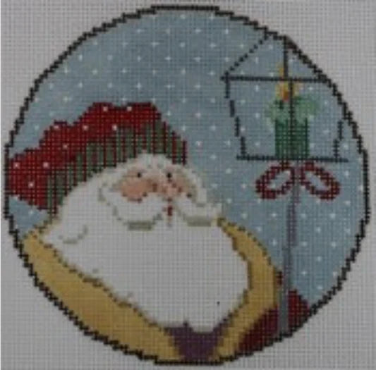 ND1385U - Santa with Lantern Round