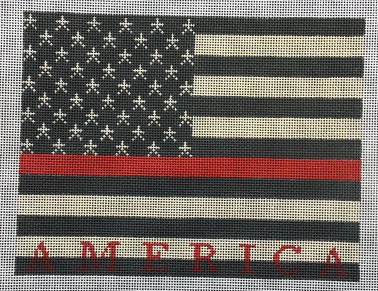 ND1776B - American Flag - First Responder Fire