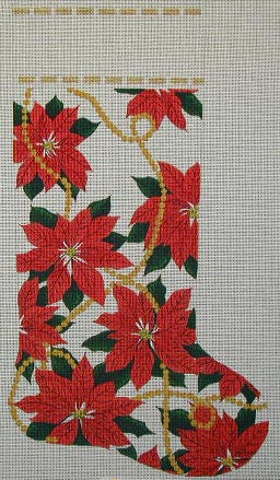 181 - Poinsettia Stocking