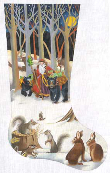 188001 - Woodland Santa Stocking