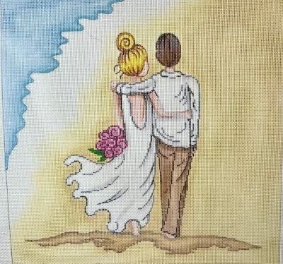 20136 - Bride and Groom on Beach