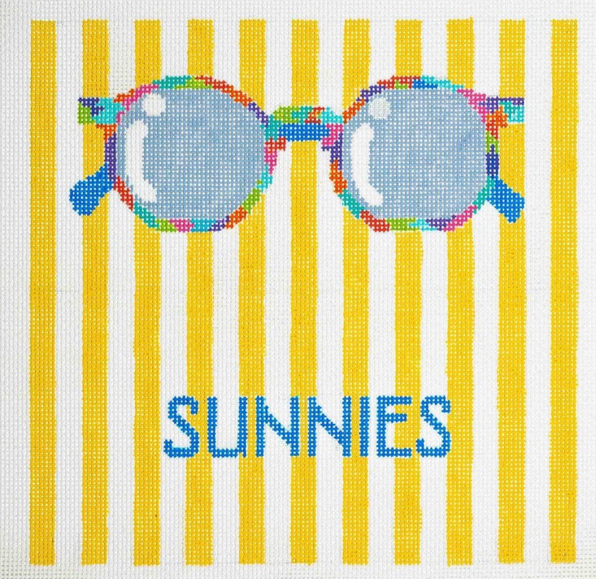 22-233 - Yellow Striped Sunnies Eyeglass Case