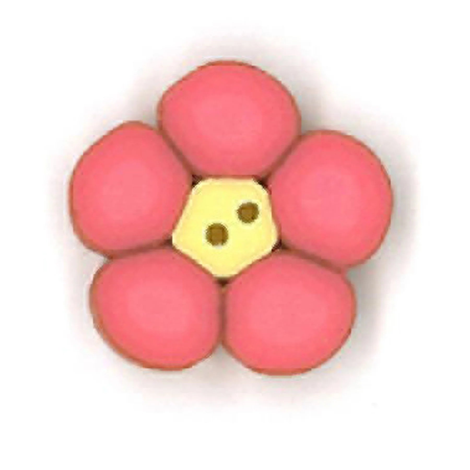 Tiny Pink Flower Button