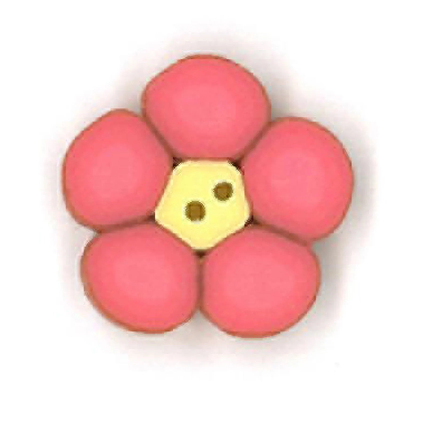Tiny Pink Flower Button