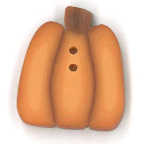 Tiny Golden Pumpkin Button