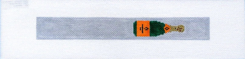 KC227C - Keychains: Champagne Bottle Loop KC Single - Gray