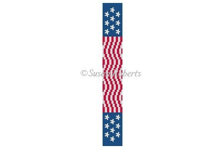 2284 - American Flag, Key Fob