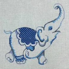 2506 - Single Elephant with Polka Dot Blanket