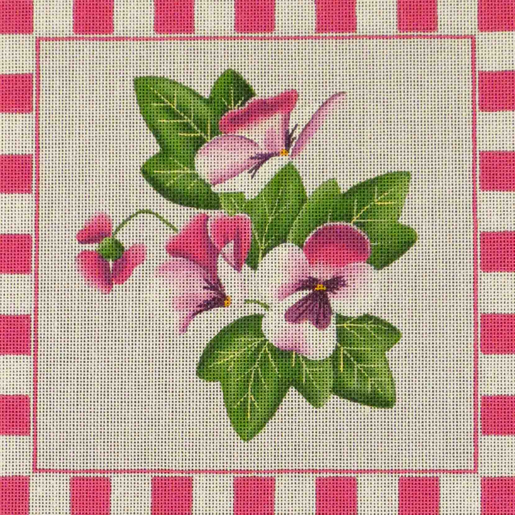 260H - Lavender Pansy Pillow