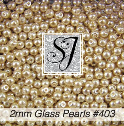 Round Glass Pearl Beads