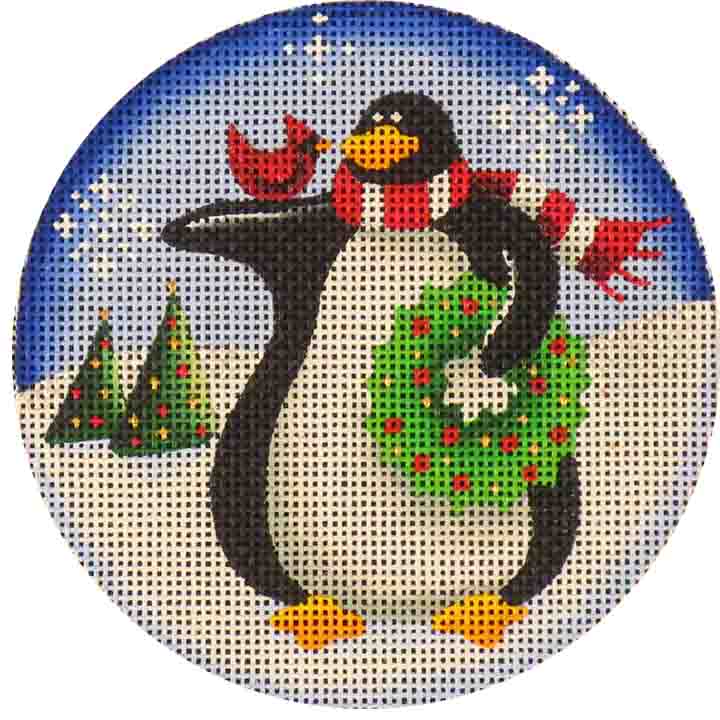 30B - Wreath Penguin
