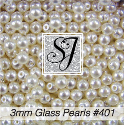 Round Glass Pearl Beads