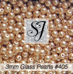 Round Glass Pearl Beads