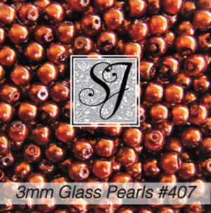 Round Glass Pearl Beads
