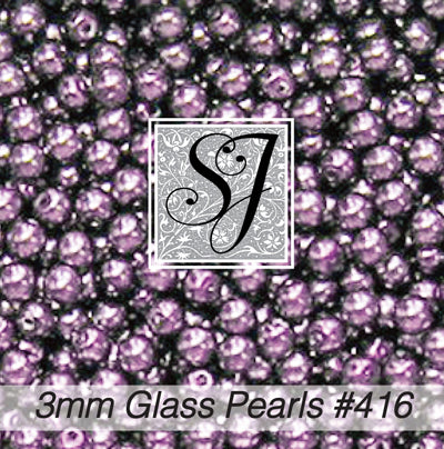 Round Glass Pearl Beads