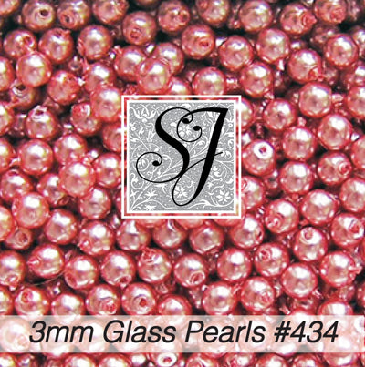 Round Glass Pearl Beads