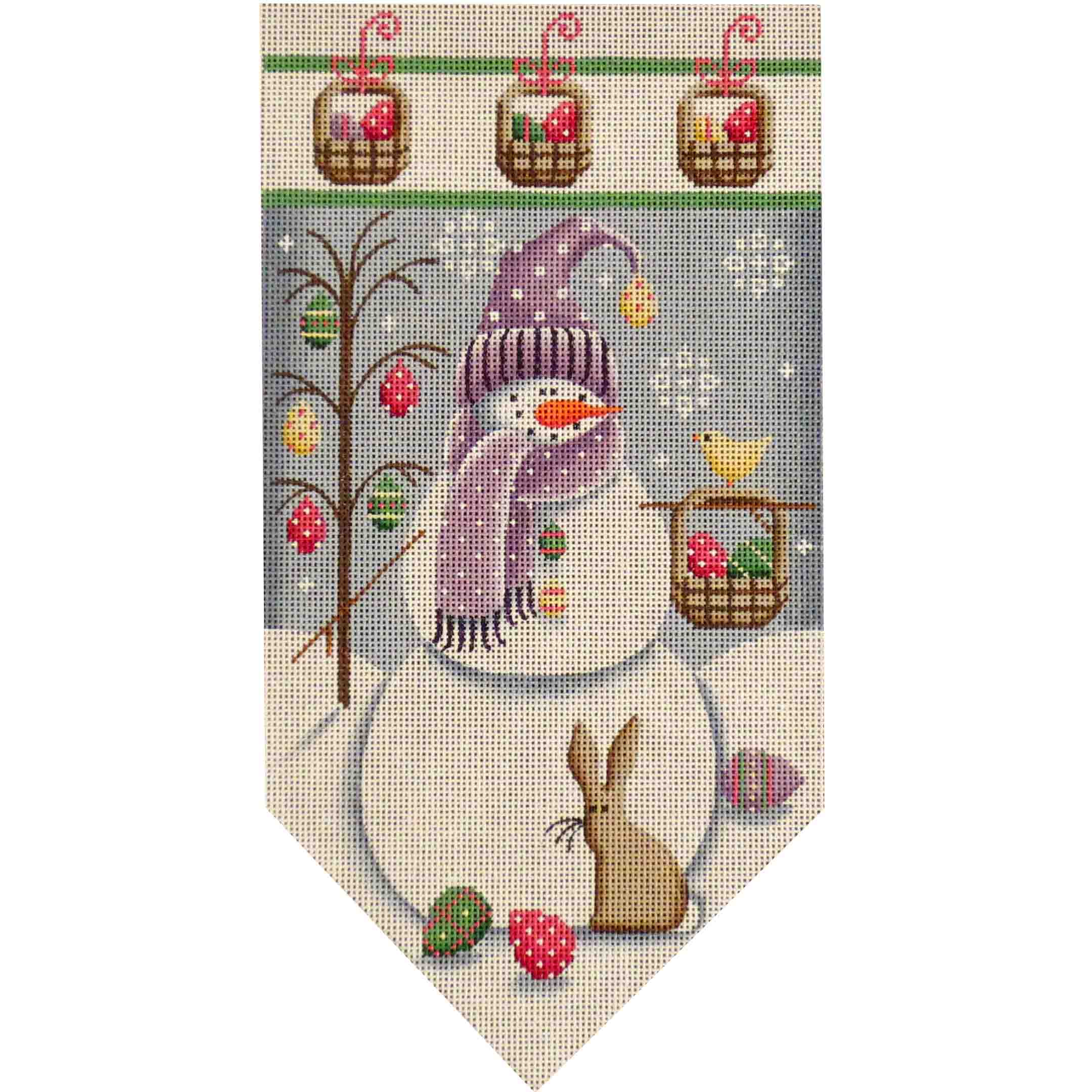 459D - April Snowman Banner
