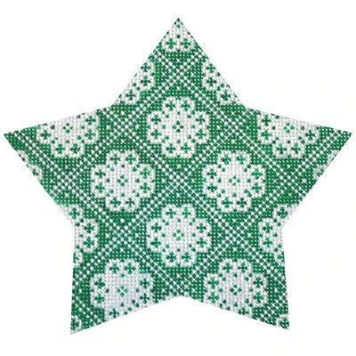 KB 466 - Green Nordic Trellis Star