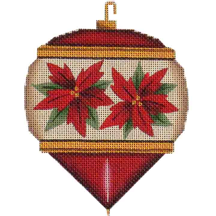 46F - Classic Poinsettia Ornament