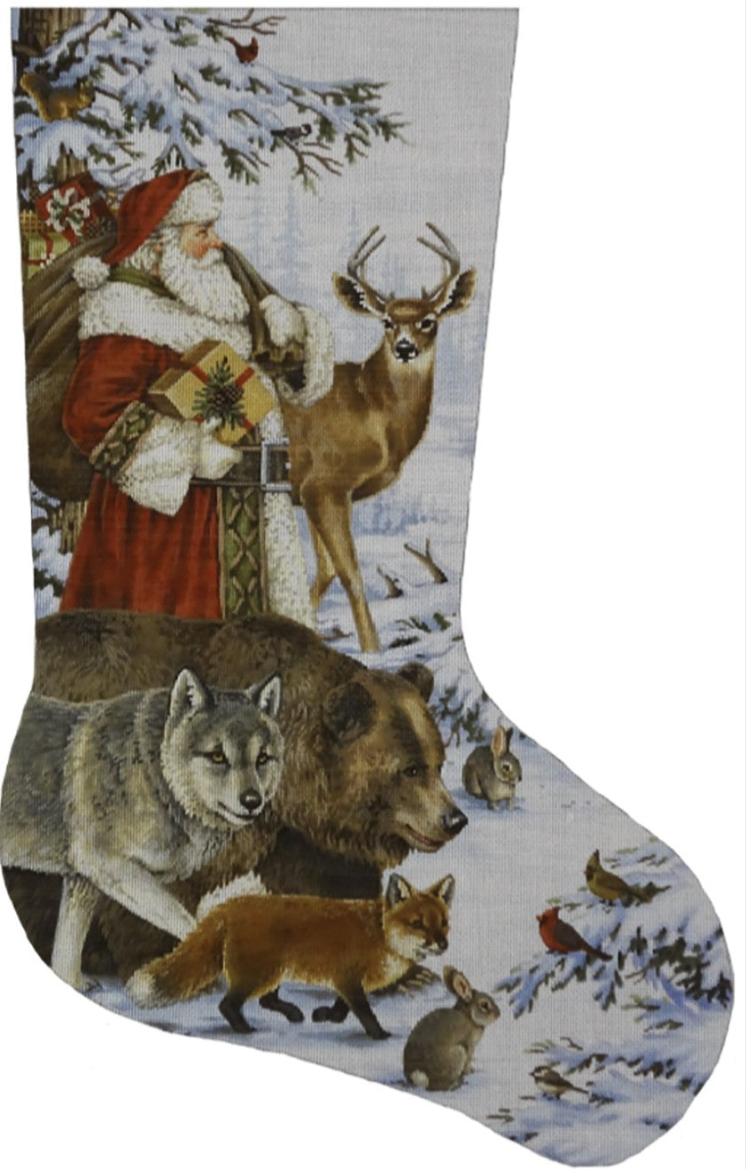 LGDAXS473 - Woodland Christmas Stocking