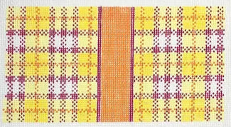 IC-08 - Yellow Plaid Eyeglass Case / 6x3 Insert