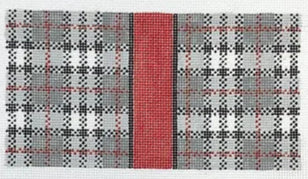 IC-04 - Grey & Black Plaid Eyeglass Case / 6x3 Insert
