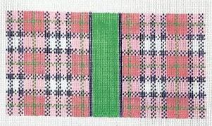 IC-01 - Pink Plaid Eyeglass Case / 6x3 Insert