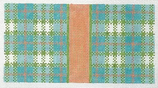 IC-02 - Turquoise Plaid Eyeglass Case / 6x3 Insert