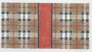 IC-03 - Brown Plaid Eyeglass Case / 6x3 Insert