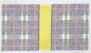 IC-09 - Purple Plaid Eyeglass Case / 6x3 Insert
