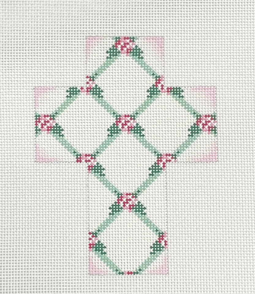 591CR - Pink Lattice Cross