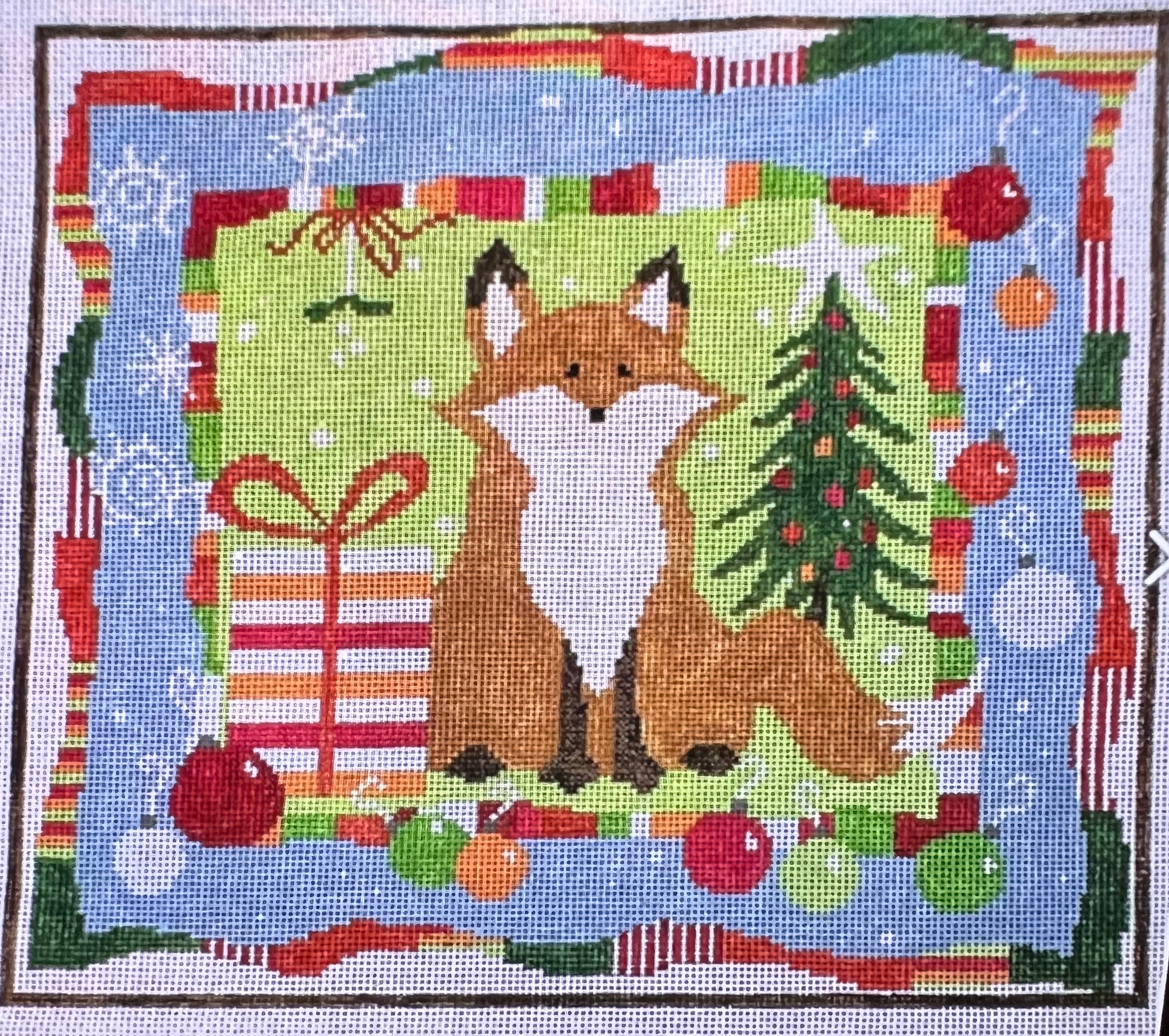 P-CH-038 - Christmas Foxes