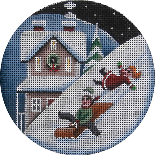 RW-1040B - Sleds & Snow Ornament