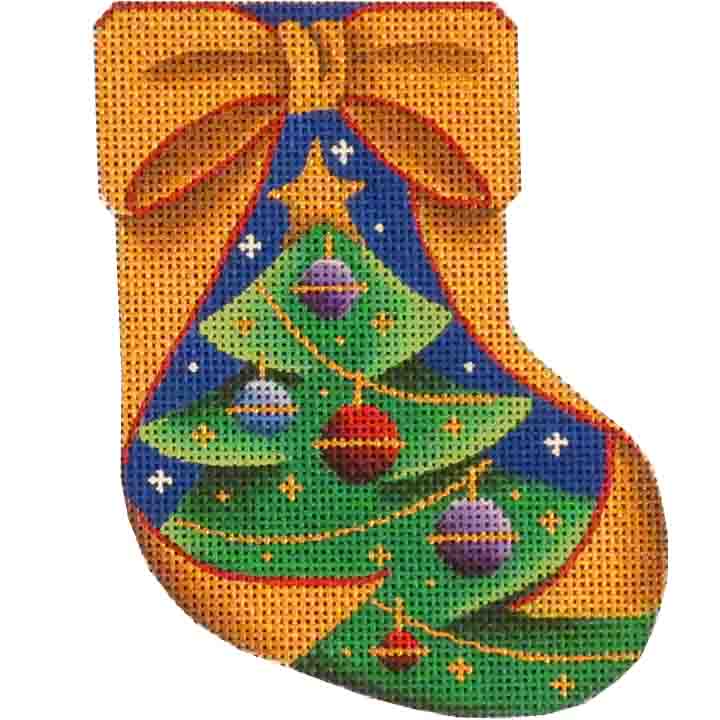 60E - Gold Ribbon Mini Sock