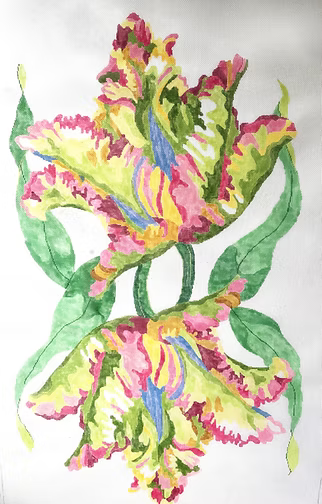 67 - Regal Ruffled Tulip Rug