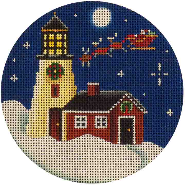 71C - Beige Lighthouse Ornament