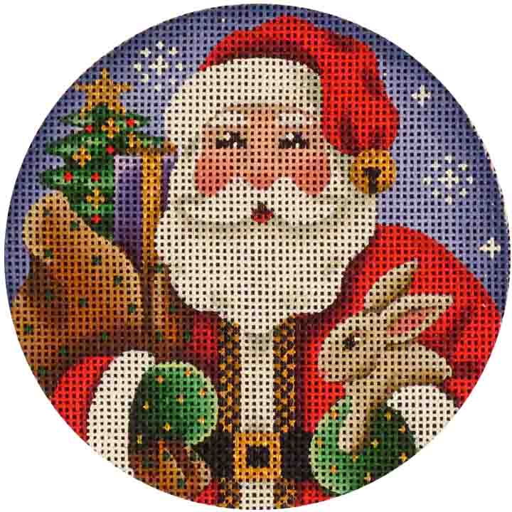 72A - Forest Santa Ornament