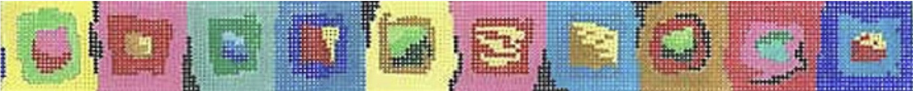 7460 - Belt, Color Splash on Brown